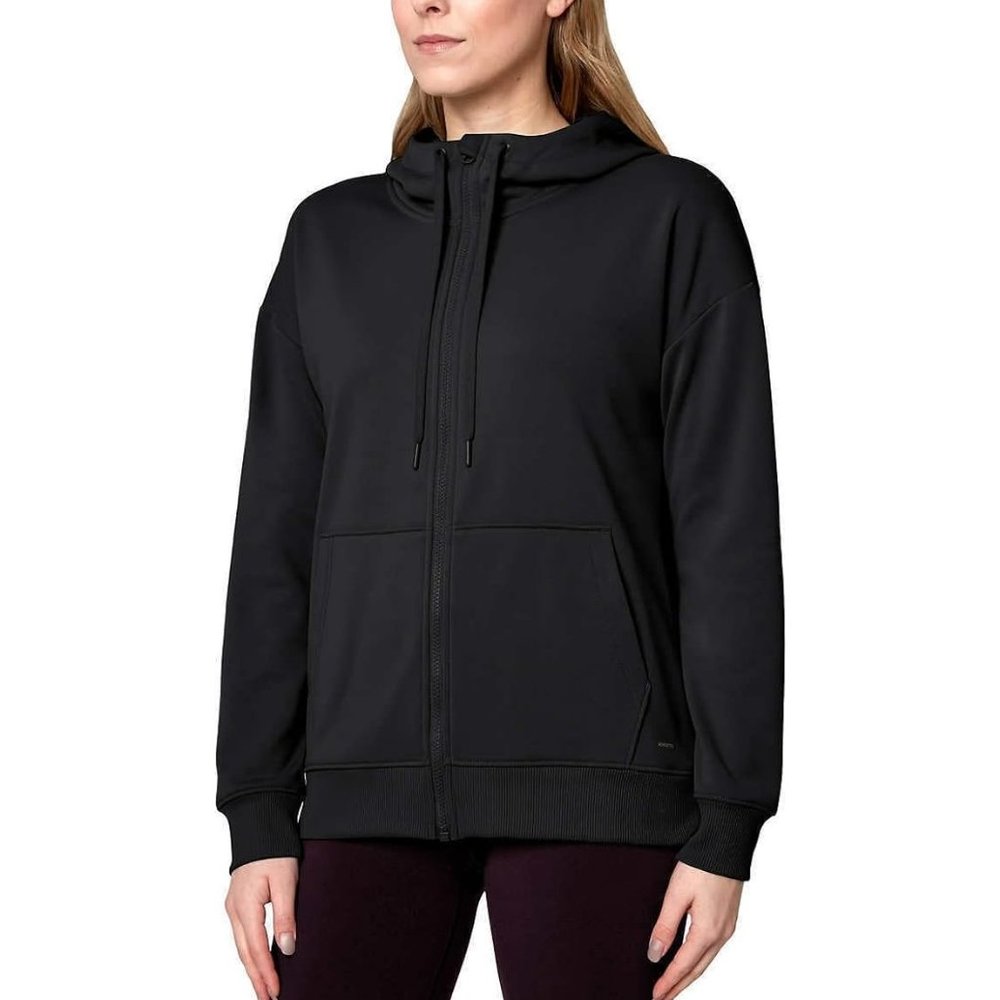 NWoT Mondetta Women's Performance Full Zip Pocket Hoodie Black Size XS $80 EE256